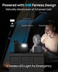 2026 Portable Power Station 89.6Wh LiFePO4 Battery, Solar 100W 89.6Wh, Black