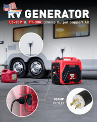 4500W Portable Inverter Generator Super Quiet Small Generator ECO Mode FREE SHIP