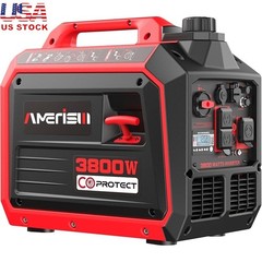 3800W Portable Inverter Generator Quiet 4-Stroke Power Home RV Camping New