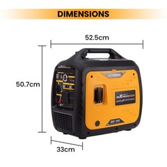 5000W /3800W Portable Inverter Generator Gas Powered Quiet for Camping Outdoor