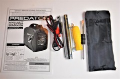 Predator 2000 Watt Inverter Generator Tool Kit, 12v Charging Cable, Manual – OEM