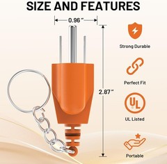 Generator Grounding Plug with Keychain – Portable Neutral Ground Bonding Adapter