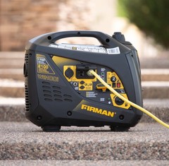 Firman W01782 2100/1700 Watt Recoil Start Gas Portable Generator cETL and CARB