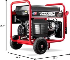 All Power 12,000-W Portable RV Ready Gas Powered Generator with Electric Start