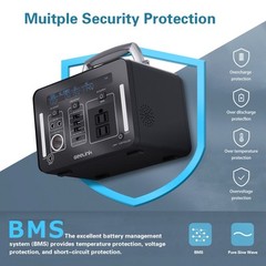 New 500Wh Li-ion Battery Portable Power Station for Outdoor Camping Power Supply