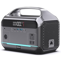 Portable Power Station 600W (1200W Peak), 288Wh Solar Generator Advanced Gray