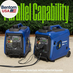 4000 Peak Watt Super Quiet Dual Fuel Portable Inverter Generator, Remote Electri