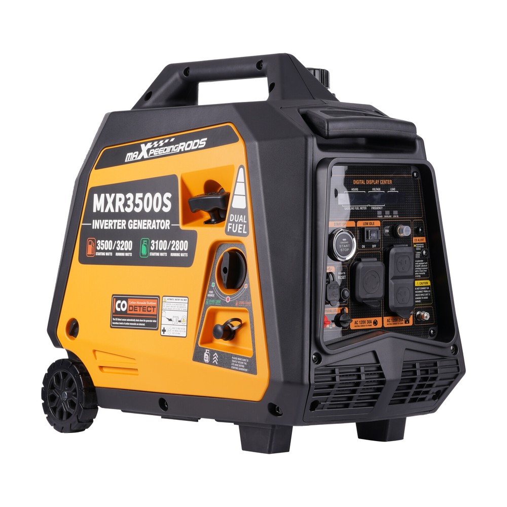 3500 Watt Portable Generator Inverter 3.2KW Gas/LPG Dual Fuel Electric Start