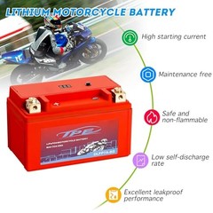 YTX7A-BS 12V Lithium Motorcycle Battery – LiFePO4 Engine Start Battery with