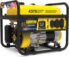 Champion 4375-W Portable RV Ready Gas Powered Generator Remote Start CO Sensor