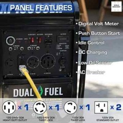Beast Generator Duromax Portable Hybrid Gas Propane RV Home Standby Backup 20HP