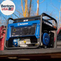 4650 Peak Watt Portable Generator, RV Ready 30A Outlet, Gas Powered, CO Sensor
