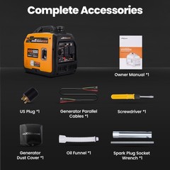 30A 120V Gas Generator 5000W – 60dB Quiet & ECO Mode for Garden Courtyard Use
