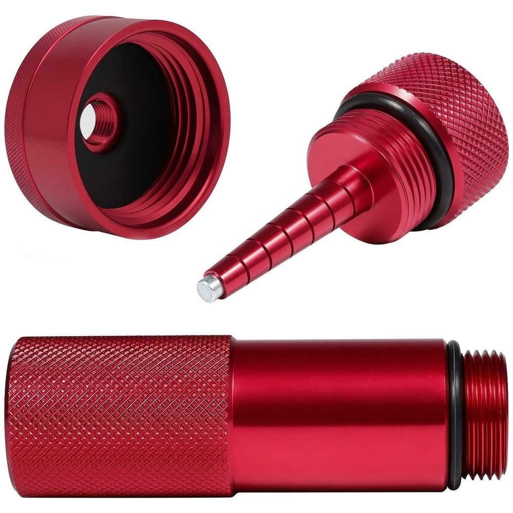 Fit For Honda Generator EU2200i Run Gas Cap w/ Brass Funnel Red