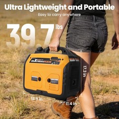 2.5KW Dual Fuel Inverter Generator Low Oil Alert Overload Protection Home Backup