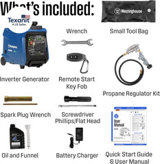 Westinghouse 4000 Peak Watt Super Quiet Dual Fuel Portable Inverter Generator, R