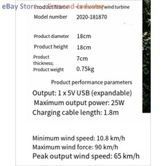 Vehicle Wind Generator efficiency,Permanent Magnet,Cogging-free in Gentle Winds