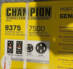 Champion 9375/7500 Generator Model # 100704 FREIGHT SHIPPING OR LOCAL PICKUP USA