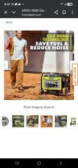 RYOBI 6,500-Watt Gasoline Powered Generator with CO Shutdown Sensor