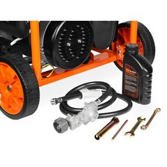 WEN DF430X 4375-Watt Dual Fuel Portable Generator with Wheel Kit and CO Sensor