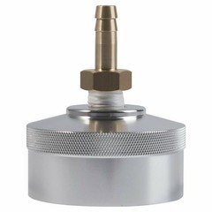 Extended Run Gas Cap Adapter w/ Brass Hose for Yamaha EF2000is EF1000is (Silver)