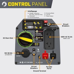 2500-Watt Dual Fuel Portable Inverter Generator with Quiet Technology and CO Shi