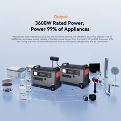 Blackview OSCAL PowerMax 3600W Portable Power Station 3600Wh Solar Generator LFP