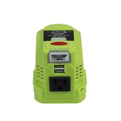 Power Source Battery Inverter For Ryobi 18V 150W with Dual USB Ports & LED Light