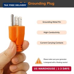 3 Pack Neutral Ground Bonding Plug, Portable Inverter Generator Surge Protector