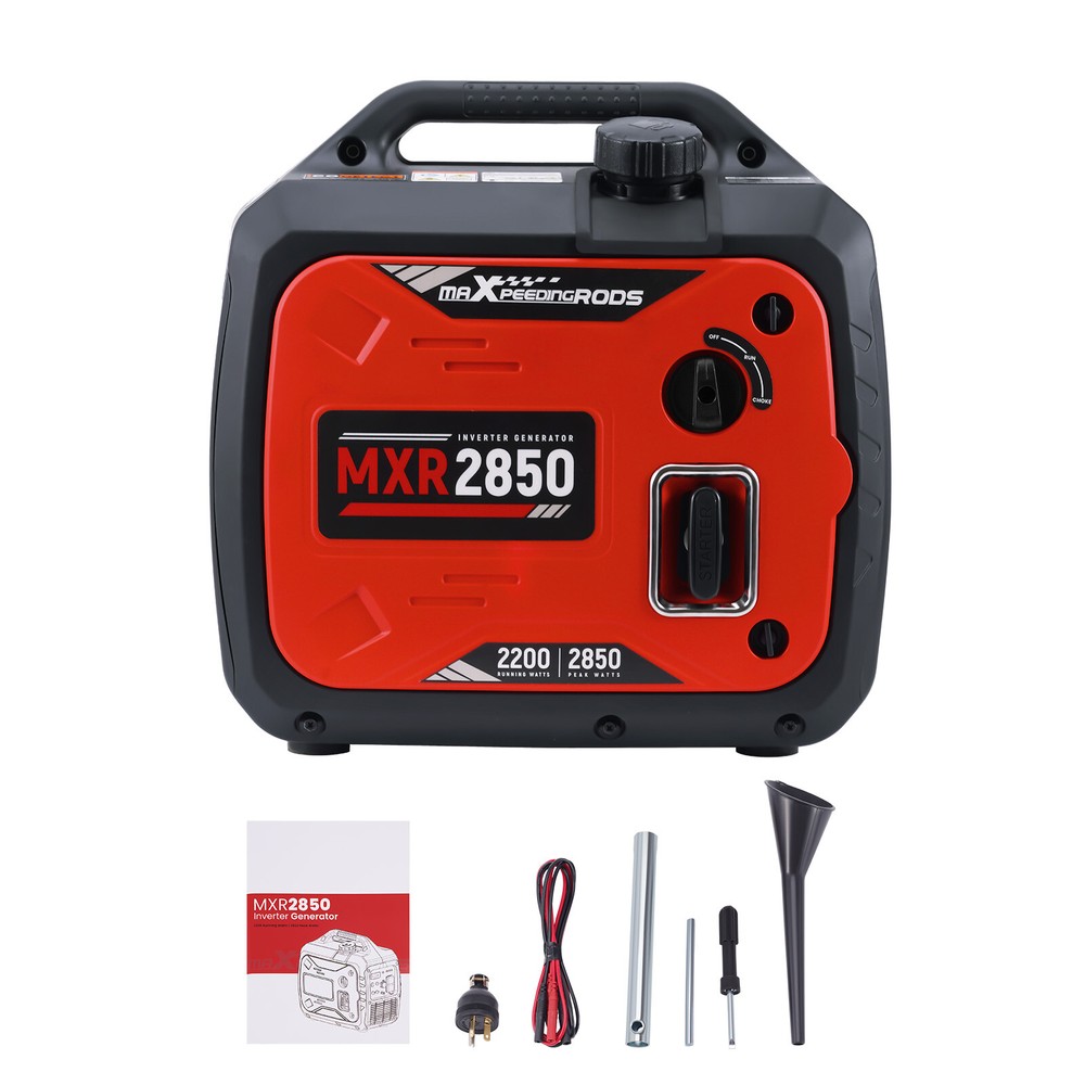 2850Watt Gas Powered Portable Inverter Generator 60dB Super Quiet for Camping