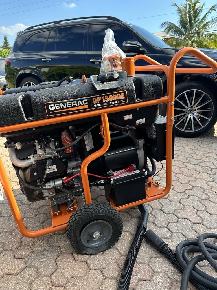 Generac GP15000E 15000W Gasoline Powered Portable Generator (5734)