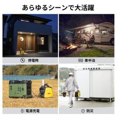 EENOUR 1.3kVA Portable Inverter Generator GS1800i-B Cassette Gas Type