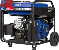 10000 Peak Watt Portable Open Frame Inverter Generator Remote Electric Start
