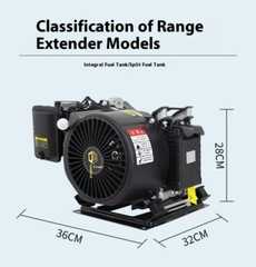 Electric Vehicle Range Extender 48V60V72V Electric Three-wheeled Four-wheeled