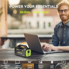MARBERO PL60 Portable Power Station 88.8Wh w/ AC Outlet, Power Bank, Flashlight