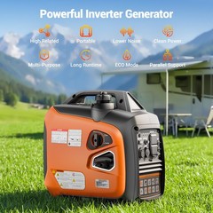 Mutaomay 2.8KW Gas Inverter Generator Portable Quiet for Home Backup/RV Camping