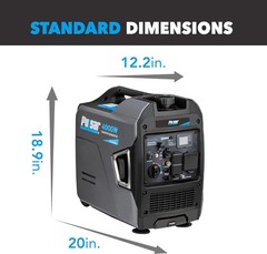 Pulsar Dual Fuel Gas Propane 4000 Watt Inverter Generator with CO Alert RV Ready