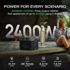 EcoFlow DELTA 2 Max Portable Power Station 2048Wh LFP Generator for Outdoor