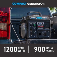 Pulsar 1200W Portable Gas-Powered Generator with Carrying Handle G1200SG