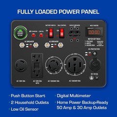 DuroMax XP13000EH 13,000 Watt Portable Dual Fuel Gas Propane Generator