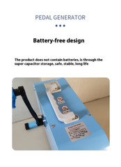 Foot-operated Generator Hand-cranked Mobile Power Charger High Power Brushless