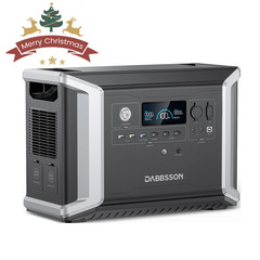Dabbsson 2330Wh 2200W Portable Power Station Solar Generator Home Backup Camping