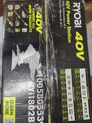 Ryobi 40v Power Station Inverter Generator , Bluetooth, 1800 Watts.