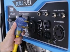 Pulsar 6580W Portable RV Ready Dual Fuel Gas Powered Generator Wheel Kit HD6580B
