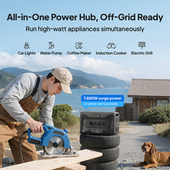 BLUETTI Apex 300+B300K 5529.6Wh Portable Power Station+560W Alternator Charger