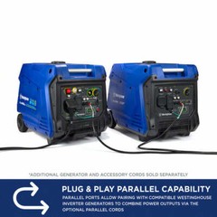 Westinghouse iGen4500DFc 4,500-W Portable Dual Fuel Powered Inverter Generator