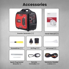 3800W Portable Generator Electric Remote Start Digital Display CO Alert USB