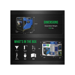 DuroMax XP7000iH 7000 Watt Dual Fuel Portable Inverter Generator Quiet