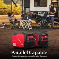 Power Smart 4,800-Watt Super Quiet Portable Gas Inverter Generator, CO Sensor