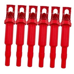 6PCS HIGH ENERGY ALL RED TOP IGNITION COIL UF592 12137594937 FOR RED TOP